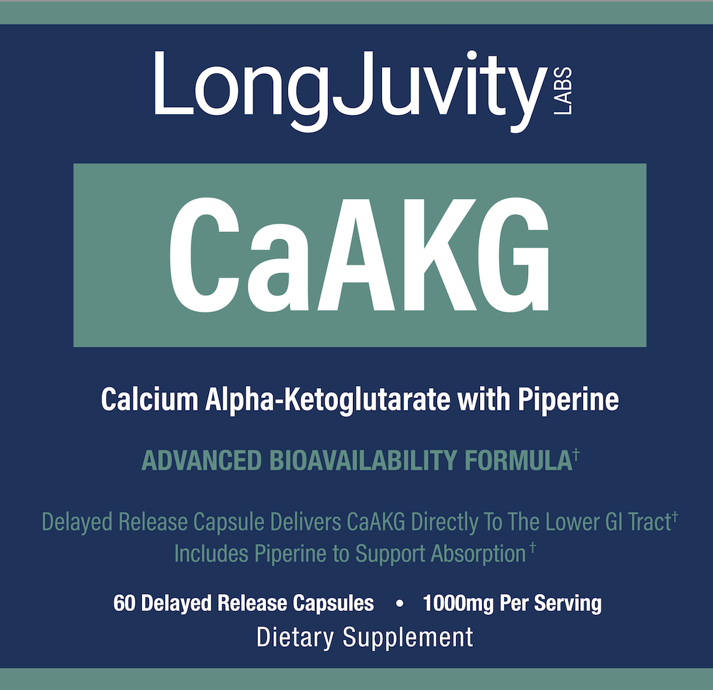 Calcium AKG Supplement with Piperine | Time Release Capsules