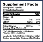 Sodium Butyrate Supplement | Extended-Release Micro-Granules